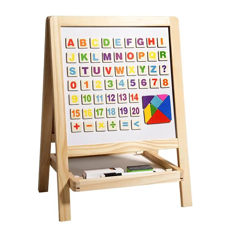 Double-sided Drawable & Writable Drawing Board, 1 Set Foldable Erasable Drawing Boards with Accessories, Creative Learning Toy, Learning Tool for Teacher & Students, Writing Board