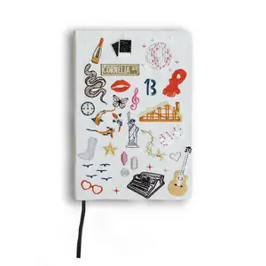 Embroidered Music Hardcover Notebook - Classic Design, Elegant Binding, Ideal for Writing and Note-taking