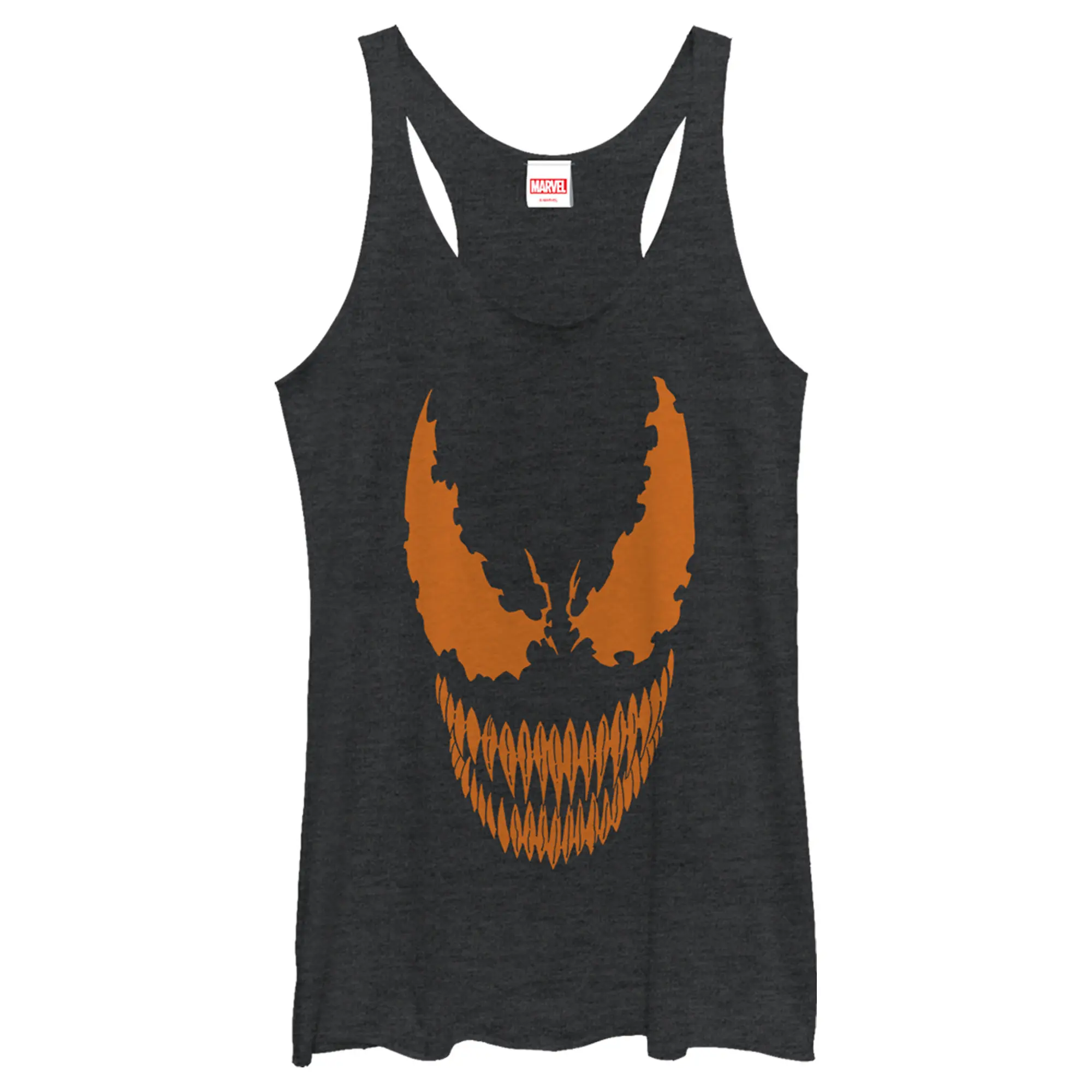 Women's Marvel Halloween Venom Scary Face Costume Racerback Tank Top