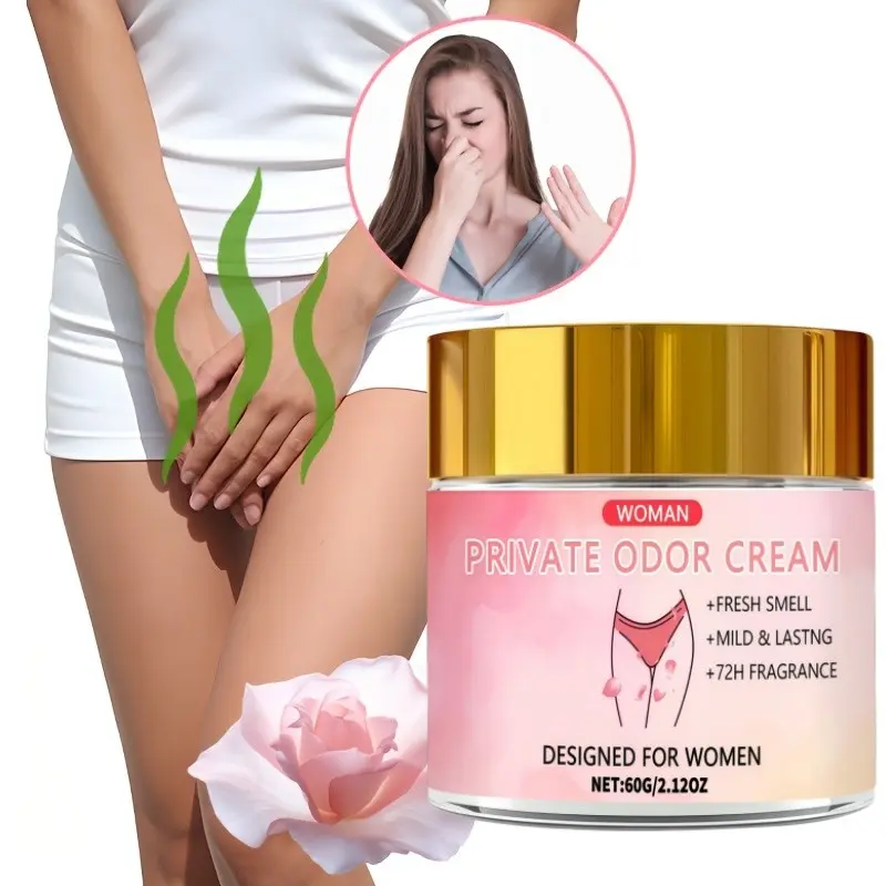 Long-Lasting Fresh Scent Aroma Scented Body Care Deodorant Cream, Odor Eliminator, Gentle Private Area Deodorizer, Moisturizing, 72-Hour Odor Control, Women's Confidence Booster