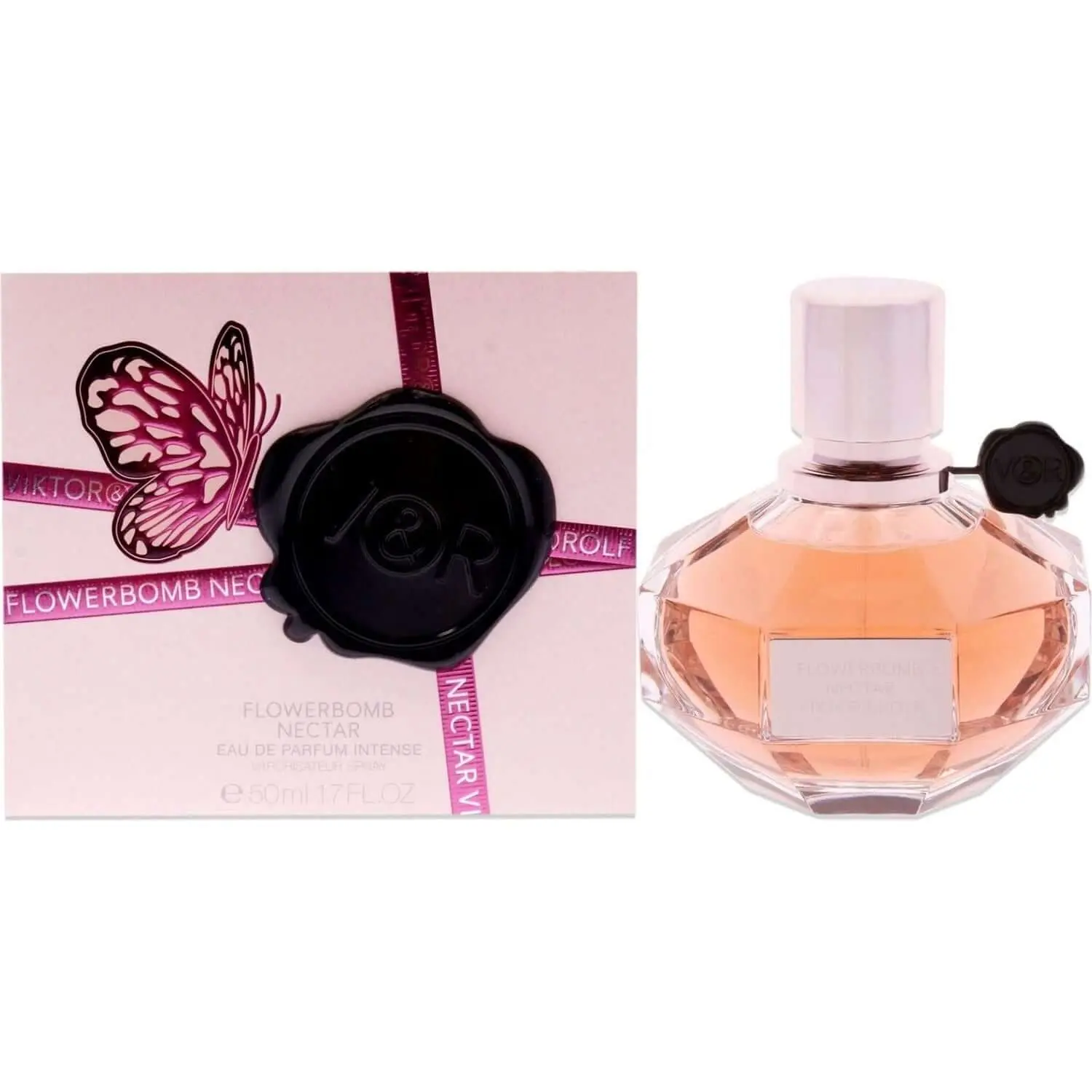 Viktor & Rolf Flowerbomb Nectar Eau de Parfum for Women, 1.7 oz, Intense Oriental Perfume with Elegant Floral Scents of Vanilla and Jasmine, Enchanting Fragrance, Women's Fragrance, Fragrance Scent Blend
