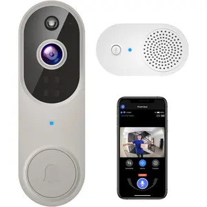 1080P  Video Doorbell Camera with Chime Ringer, Night Vision, Cloud Storage, 2.4GHz ,  AI Human Detection, 2-Way Audio, Real-Time Alert,