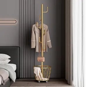 Rolling Clothes Rack with Storage Baskets & Wheels |   Mobile Space Saving Garment Organizer |   Freestanding