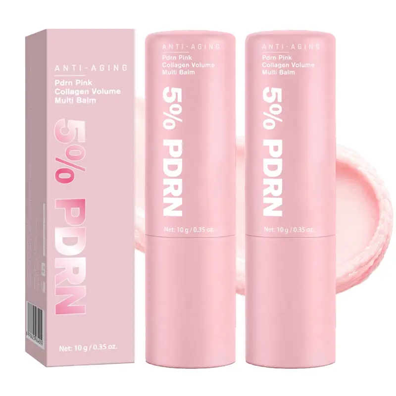 5% Volufiline PDRN Pink Collagen Multi-Use Balm Stick, Anti-Aging Skincare for Face, Eye Area & Neck, Deep Hydration, Plumping, Wrinkle-Repair, 10g (0.35 Oz)