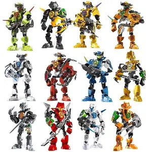 Future Warrior Bionic Robot Building Bricks & Parts - Unisex Educational DIY Construction Toys for Kids, About 18cm Figure