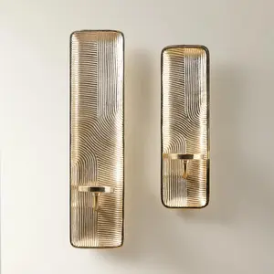 Z Gallerie Ando Gold Wall Sconce, Modern Home Decor Candle Holder, Elegant Ambient Home Lighting Fixture Home Night Lamp