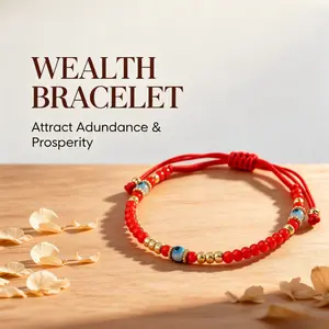 Retro Ceramic Bead Bracelet - Symbolic Bracelet for Wealth & Prosperity, Elegant Daily Wear & Meaningful Gift Valentine's Day gift