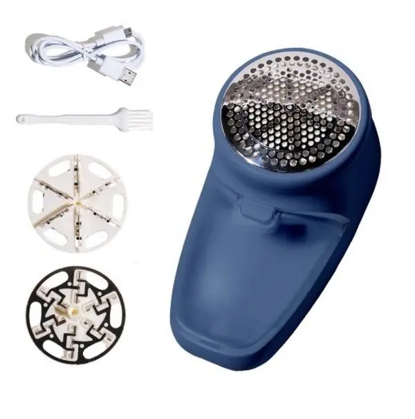 Nori Trim Fabric Shaver - High Performance Lint Remover for Clothes & Furniture Couch Pilling - Sweater Pill Remover - Clothes Shaver with 6 Precision Blades - Wireless and Rechargeable
