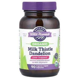 Oregon's Wild Harvest Organic Milk Thistle Dandelion, 90 Organic Vegan Capsules Oregon's Wild Harvest Organic Milk Thistle Dandelion, 90 Organic Vegan Capsules