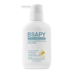 BSAPY Hard Water Defense Body Wash pH Balanced Hydrating & Barrier-Repair Formula with Niacinamide Amino Acids Aloe Chamomile Gentle Foaming Salicylic Cleanser for Sensitive Dry Acne-Prone Skin Moisturizing Cleansing Moisturize solution body oil