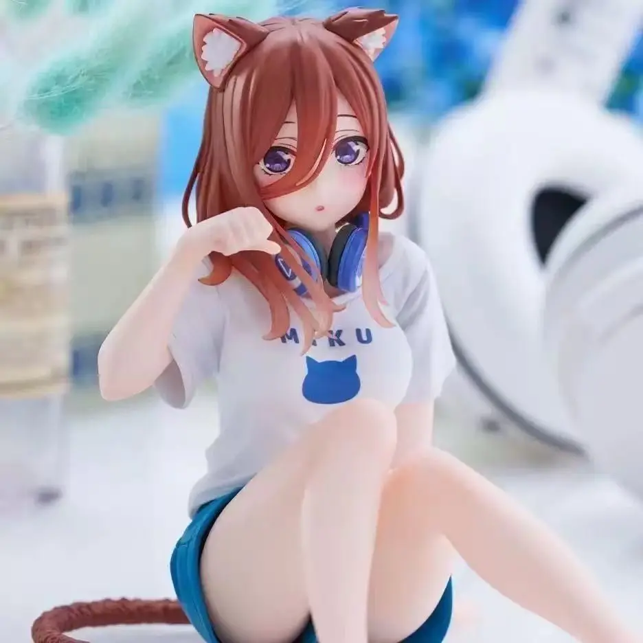 Aito Five Equal Parts Bride Merchandise, Nakano Ichika Hanon Maki Shirayuki Satsuki Cat Design, Anime Collectible Items, Collectible Pvc Figure, Cute Cartoon Figurine