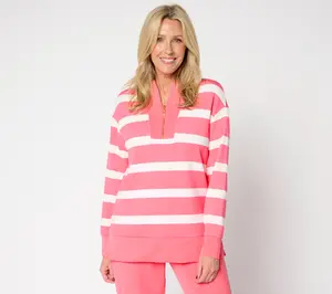 Belle by Kim Gravel Regular ScubaLuxe Half Zip Tunic