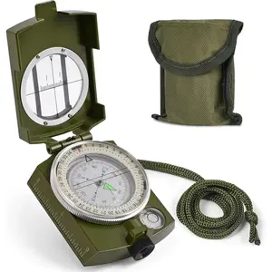 Compass, Hiking Compass for Survival with Lensatic – Water-Resistant Durable and Pocket-Sized