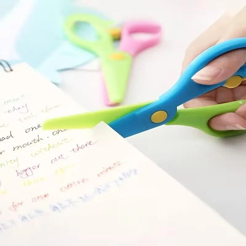 Plastic Safety Art Scissors Set, 2pcs/4pcs, Ideal for Elementary School Students' DIY Paper Cutting, Portable Size Small Scissors for School Arts Projects, Craft Cutting Tool, Classroom Supplies