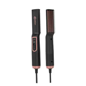 Caliber 3-in-1 Precision Beard Straightener Brush – Adjustable, Durable & Comfortable Grip Lightweight for Men