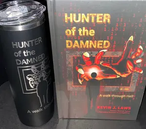 COMBO: Laser engraved Tumbler 20oz (Red or Black) and AUTOGRAPHED Book SAVE $10!