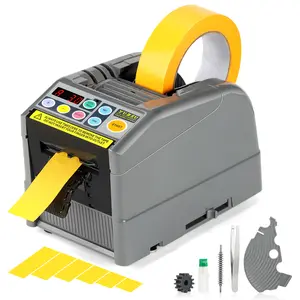 Upgraded Ribbon Cutting Machine, Automatic Tape Dispenser, 6-60 mm Width, 5-999 mm Length, Ideal for Business & Home