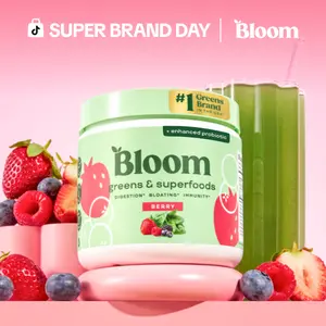 Bloom Nutrition Greens & Superfoods Powder (30 Servings) - Digestion, Gut Health, Bloating Relief, Spirulina & Chlorella with Probiotics & Antioxidants