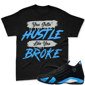 Black Blue Sneaker Matching Shirt, UNC Blue Style Tee, University Blue Inspired Graphic Tee, Streetwear Cotton T-Shirt, Unisex Fit