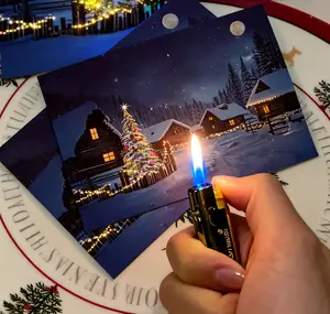 Christmas Card Gift Surprise – Reusable Light Up Greeting Cards Gift for Christmas Decor Memorable Holiday