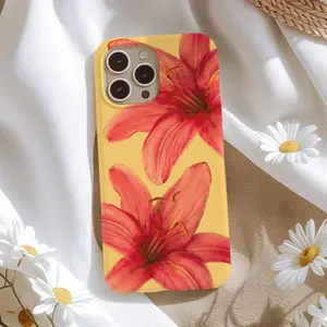 Blooming Tiger Lily Phone Case, Orange Lilies, Floral Flower Case,  iPhone 16 15 14 13 12 11