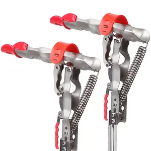 Foldable Automatic Spring Fishing Rod Holder for Ground Bank Fishing Pole Holders for Ground 4 Level Adjustable Sensitivity Stainless Steel Hook Setter Great Gift for Dad Husband or Boyfriend