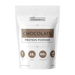 Just Ingredients Chocolate Protein Powder – 15-Serving Blend with 100% Grass-Fed Whey & Organic Plant Proteins – Rich Cocoa Flavor – Supports Muscle Recovery, Energy & Satiety* – No Artificial Sweeteners or Fillers