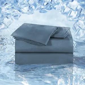Cooling Sheet Set For Hot Sleepers, Ultra Soft Lightweight Microfiber Bedding Set, Breathable & Temperature Regulating Bed Sheets (Flat Sheet, Fitted Sheet, Pillowcases) For Summer Machine Washable