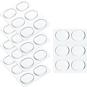 30 count Drum Dampeners Gels  Gel Pads Soft Drum Dampeners for Cymbals Tone Control(Transparent White)