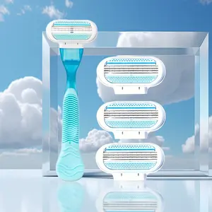 Women's Safety Razor Set, Professional Razor Handle & Replacement Blades, Hair Removal Shaving Tool for Face, Body & Bikini Hair Removal