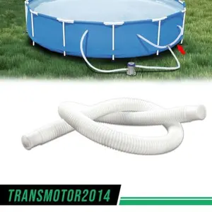 2pcs Pool Hose Fit For Intex 1-1/4 inch Hose Above Ground Pool Pump Replacement 1.25" Pvc Pipe