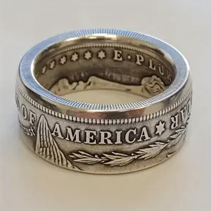 "💰✨[2025 SPRING LEGACY]Hand-Carved Morgan Dollar Copper Ring✨ Hypoallergenic Coin Jewelry for Daily Stacking & Holiday Gifting| Victorian-Era Inspired Christmas/Valentine's Heirloom|#VintageGifts2025#CoinCore#HolidayJewelry#MorgansLegacy#Everyday