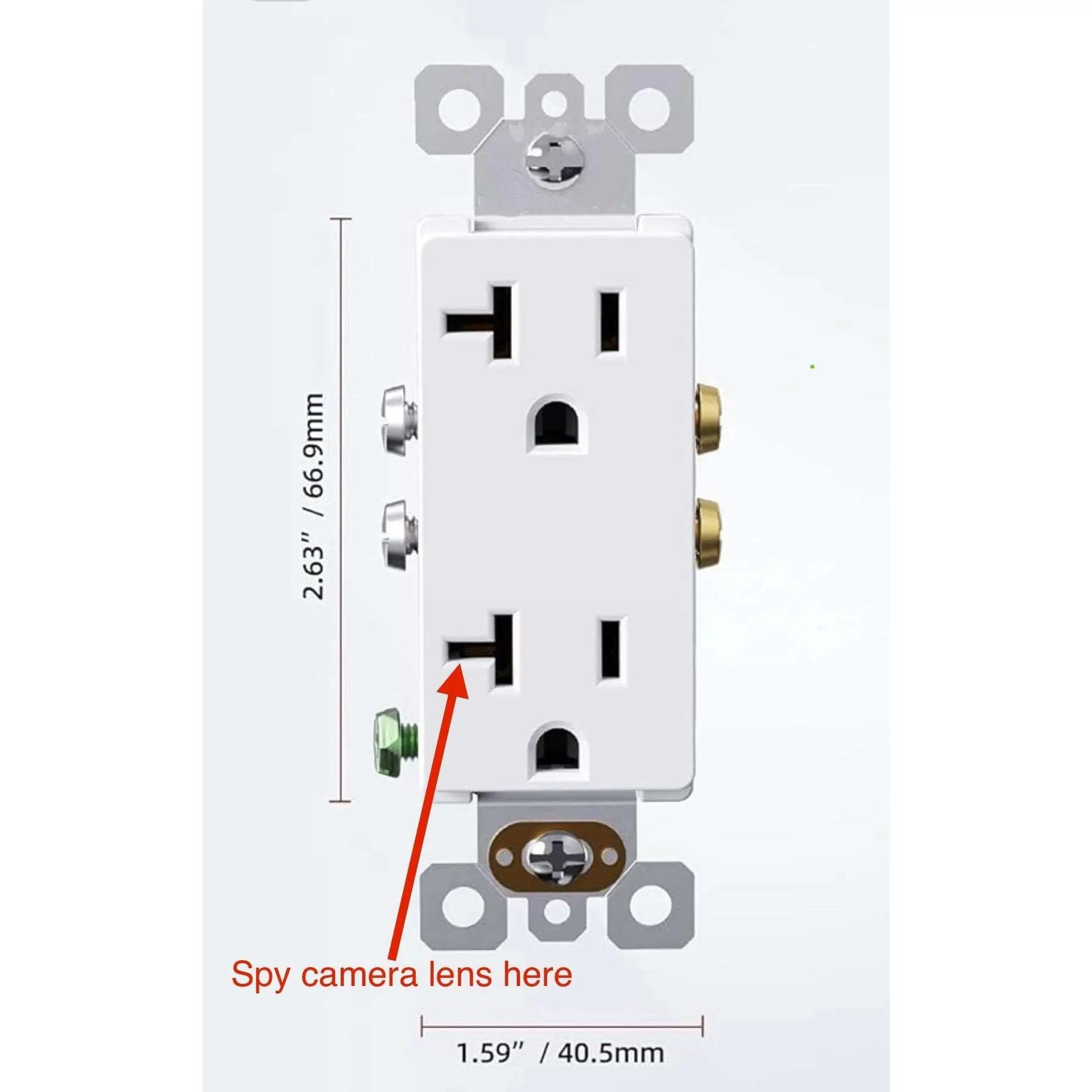 4K WiFi Electric Outlet Camera 4K/1080P Resolution Motion Detection with Audio for Home and Office Security Parental Monitoring of Underage Children Live Streaming, Surveillance