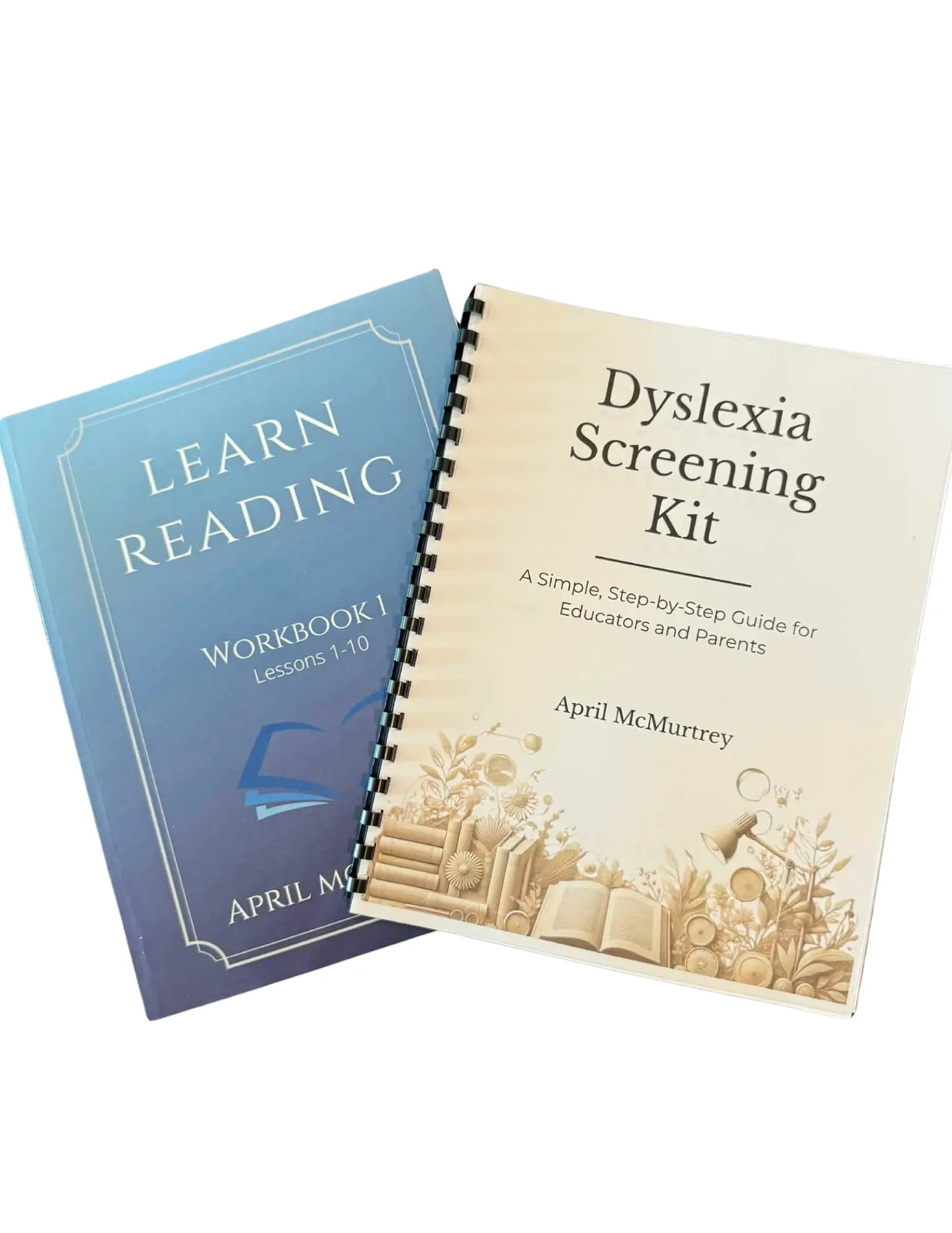 Learn Reading Workbook 1 + Dyslexia Screening Kit Bundle