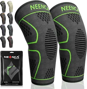 [NEENCA] Sports Knee Sleeve for Runner，Knee Braces for Knee Pain 2 Pack Knee Sleeves, Knee Brace Compression Sleeves, Knee Support for Sports, Running, Women & Men