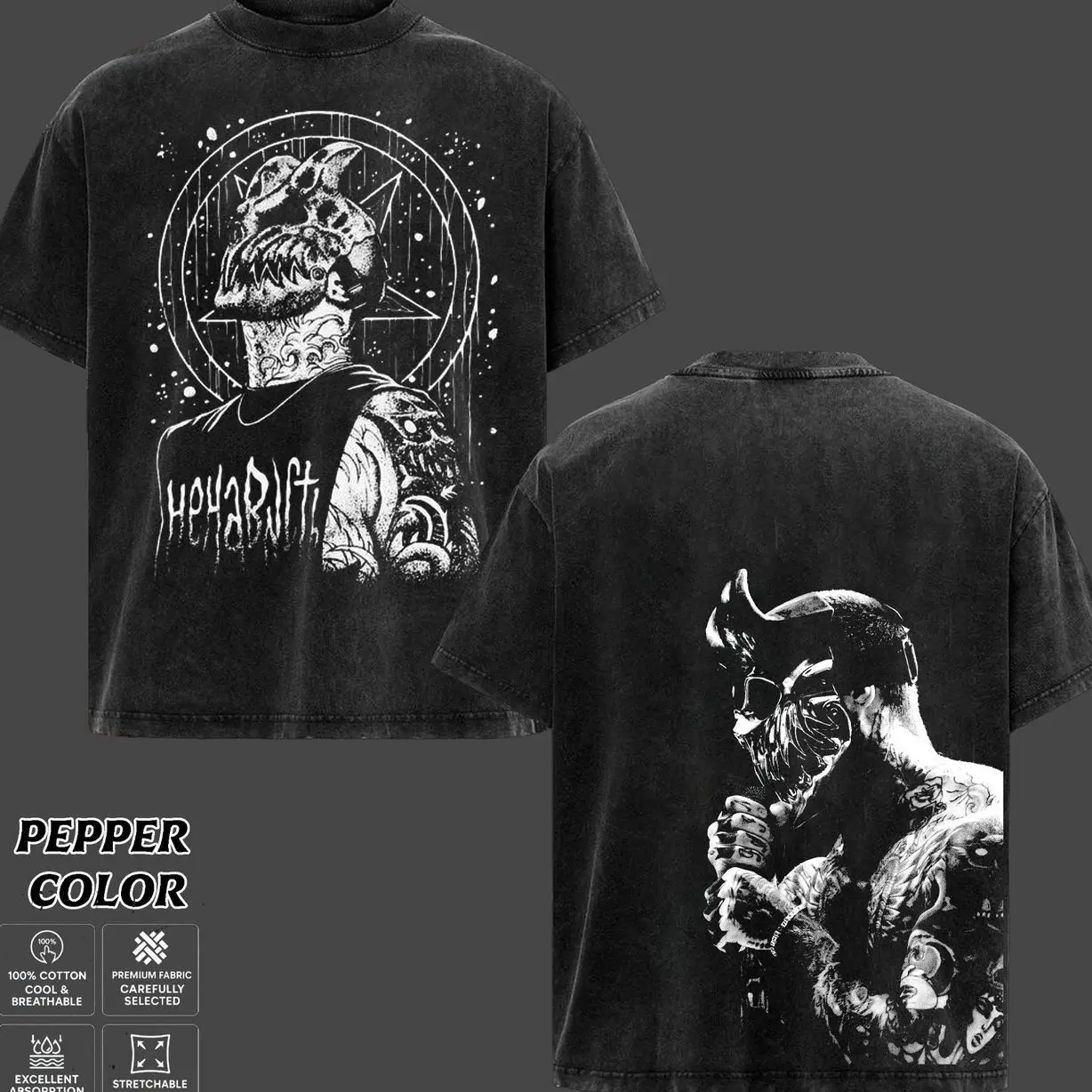 Slaughter To Prevail T-Shirt, Alex Terrible Grizzly T-Shirt, Unisex Oversize Heavyweight Cotton Metal Band Tee, Gift for Metal Music Lovers, Gothic Aesthetic Streetwear Top 794