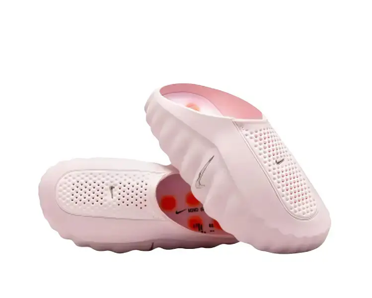 Pale Pink Breathable Foam Athletic Recovery Slide