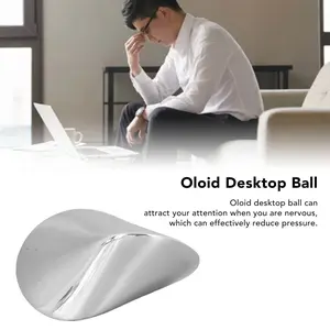 Stainless Steel Desktop Toy, Curved Surface Desk Ornament, Rolling Finger Spinner, Quiet Stress Relief Toy, Anxiety Relief, Adhd Improvement