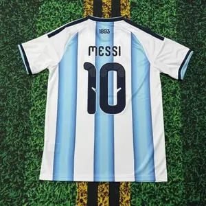 2026 Argentina Fan Version #10 Messi Soccer Jersey Short Sleeve