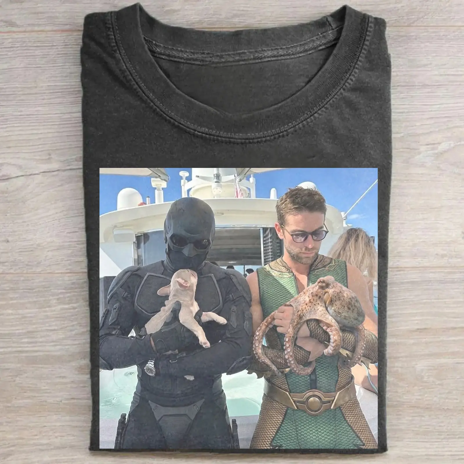 Women's Cotton Fitted Short-Sleeve Round Neck Casual T-Shirt - The Boys Graphic Tee, Homelander vs Butcher Print, Soldier Boy Anti-Hero Chaos Design, TikTok-Inspired Style, The Boys Character Graphic Women's T-Shirts