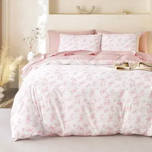 - Cottagecore Comforter Set, Floral Vtage Flower Shabby Chic  Aesthetic for Women Teen Girls, Soft Lightweight Dorm Beddg, 3 count, Pk, Full Size