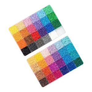 2.6mm Mini Fuse Beads Set, Diy Mix Beads, 48 Colors, Toys and Crafts, Artistic Craftsmanship, Room Decor, Gifts for Girls and Boys