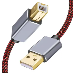 Printer Cable 5Ft, USB Printer Cable 2.0 Type A Male to B Male Cable Scanner Cord High Speed Compatible with HP, Canon, Dell, Lexmark, Xerox, Samsung etc (5Ft)