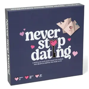 Never Stop Dating - The Ultimate Romantic Date Night Activity Game for Couples - Awesome Gift for Boyfriend, Girlfriend, Husband, Wife, Partner, Engagement or Anniversary. Keep The Spark Alive!