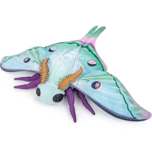 Luna Moth Plush Toy, Giant Luna Moth Soft Adorable Stuffed Animals Realistic Soft Big Moth Plushie Model Toy, Unique Plush Gift Collection for Kids, Soft Cuddly Gift