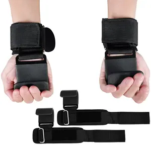 Weight Lifting Hooks (Pair), Heavy Duty Power Wrist Straps Hand Grip Support For Deadlifts, Pull Ups, Shrugs - Gym Gloves For Men and Women