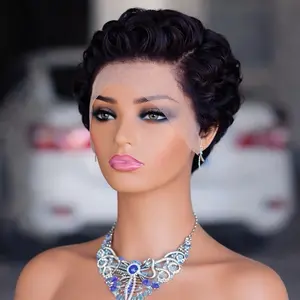 Short Pixie Cut Human Hair Wig – Finger Wave Style | Glueless | Pre-Plucked Beginner Friendly Lightweight