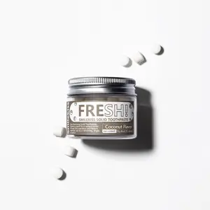 Smilekiss Fizz Toothpaste Bits Toothpaste Tablets 50 Tablets Oral NOBSS natural toothpaste  toothpaste chewable