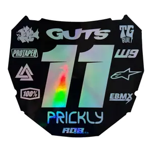 ODI Plate Decal — 11 Logo  (Holographic Chrome)
