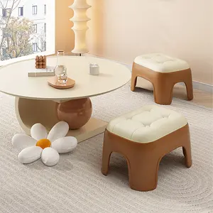 Stackable Thickened Plastic Small Stool, Non-Slip Low Stool for Home, Durable Children's Stool, Suitable for Kindergarten, Bathroom, Living Room, Kitchen, Playroom, and Entryway